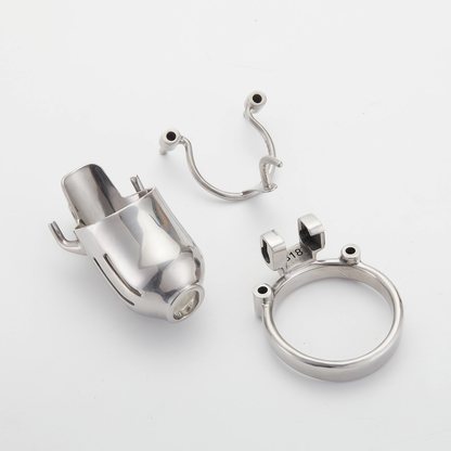 Full Steel Custom Chastity Cage With PA T13 - 4