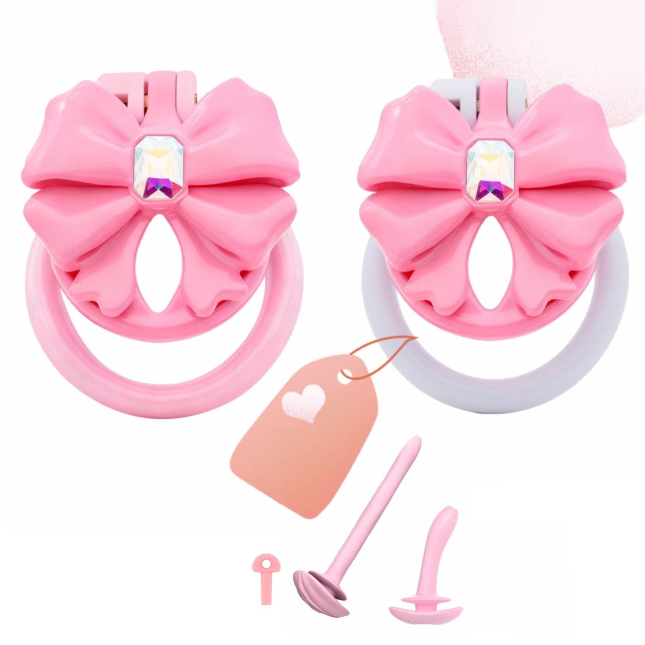 Jewel Bow Chastity Cage