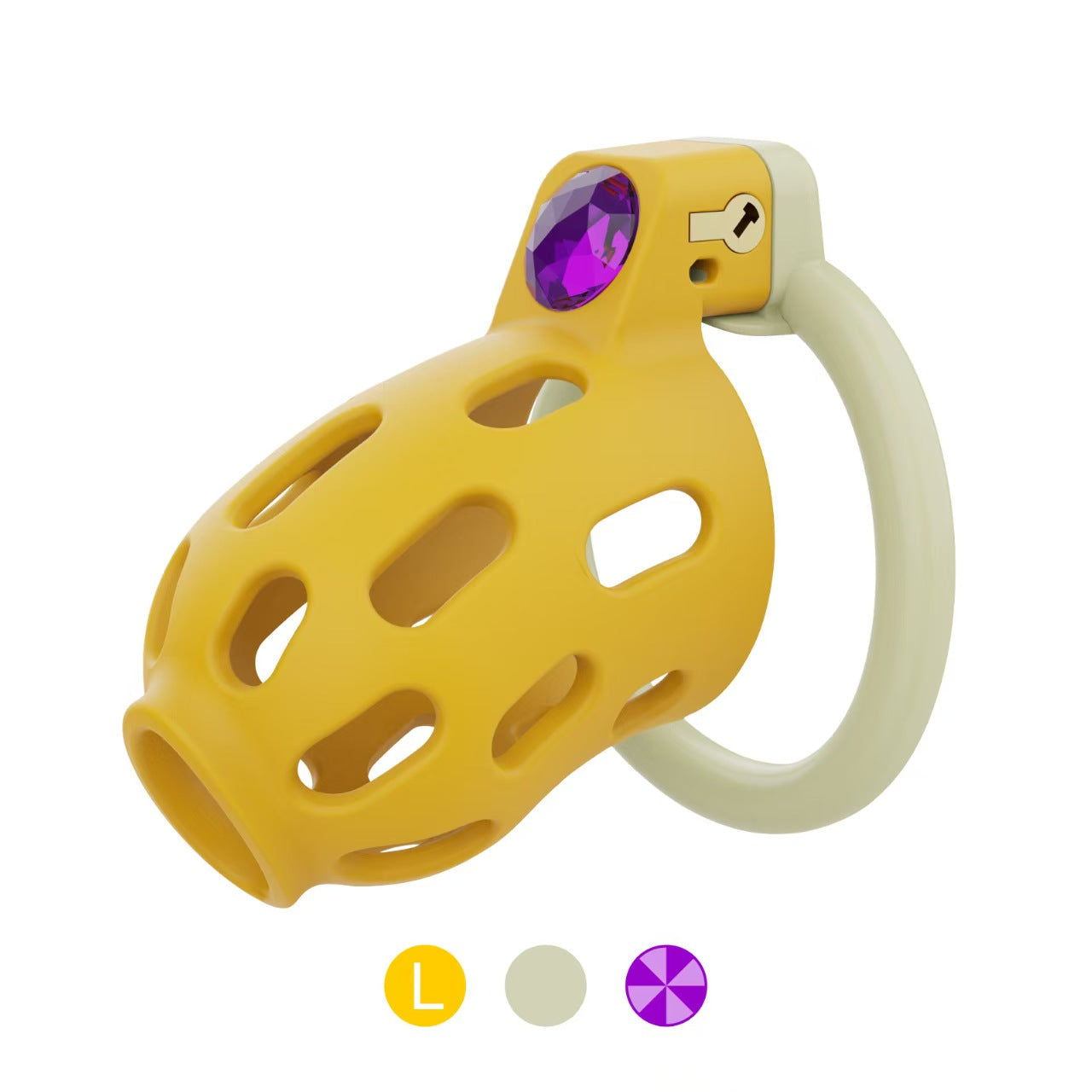 Gem-Embellished Chastity Device