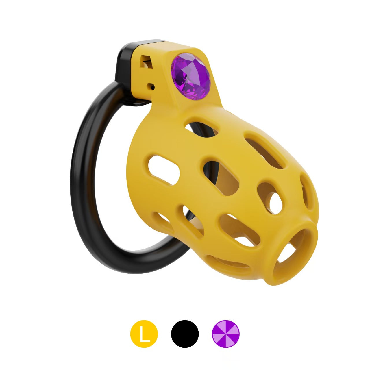 Gem-Embellished Chastity Device