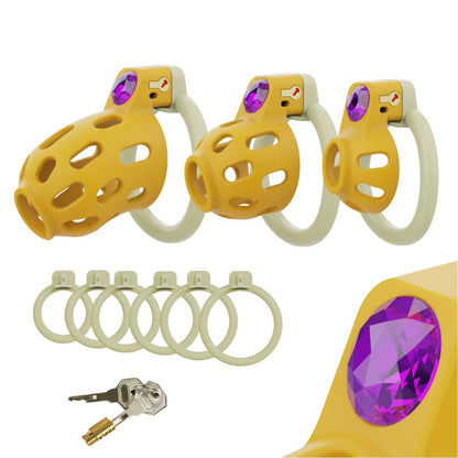 Gem-Embellished Chastity Device