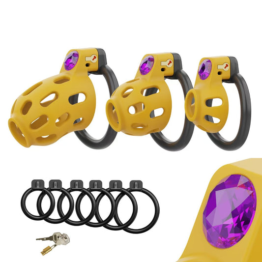 Gem-Embellished Chastity Device