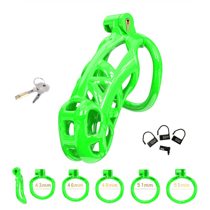 Maxi Green Cobra Male Chastity Cage