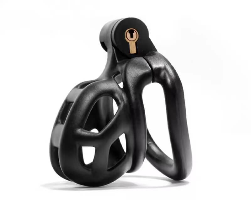 Cobra Male Chastity Cage With 4 Arc Rings Upgraded
