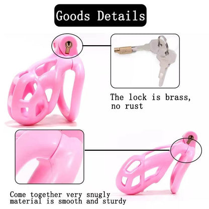 Cobra Male Chastity Cage With 4 Arc Rings Upgraded