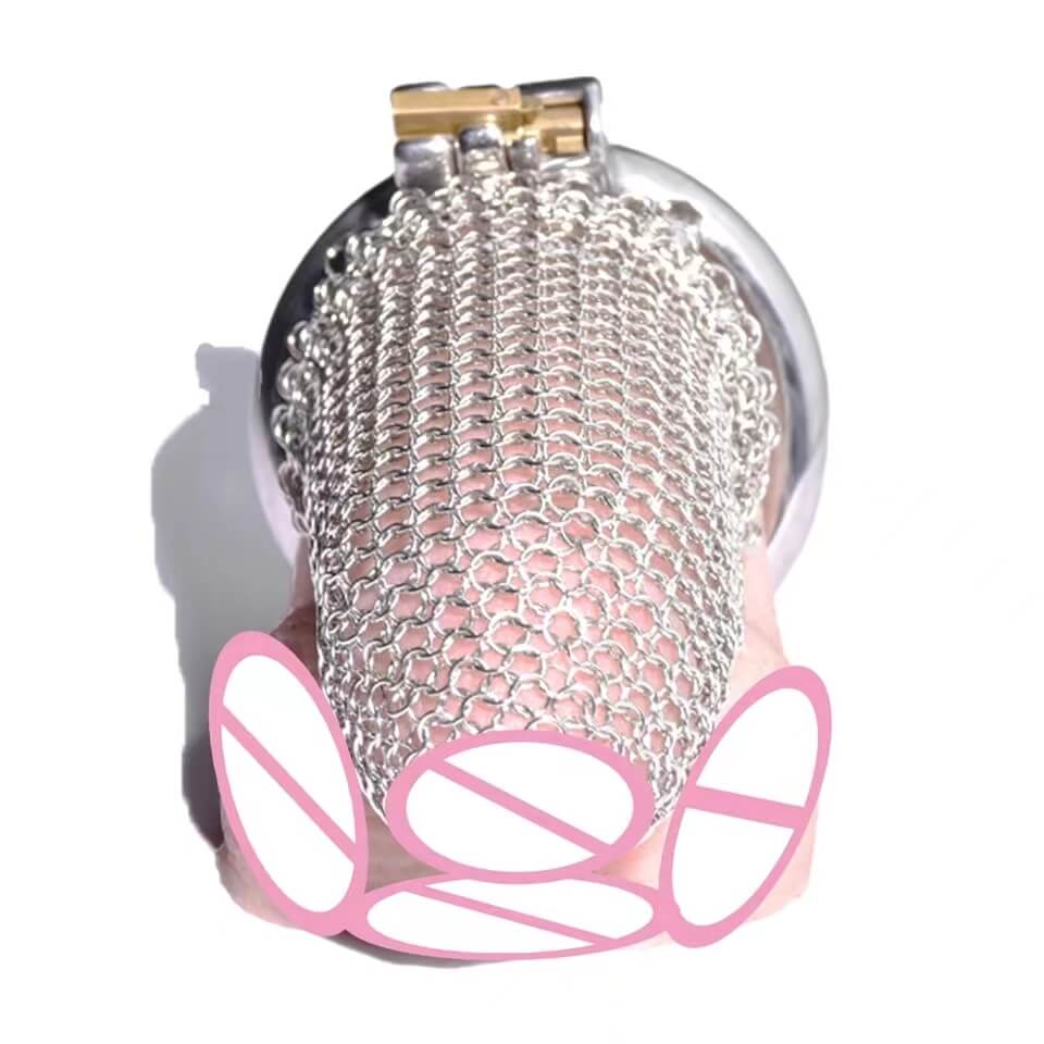 Keuschheitskäfig aus Mesh im Armor Design