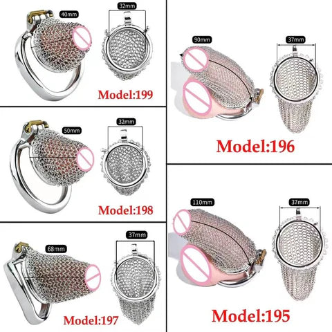 Keuschheitskäfig aus Mesh im Armor Design