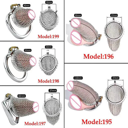Keuschheitskäfig aus Mesh im Armor Design