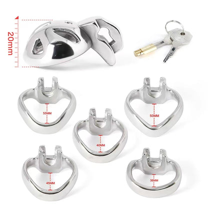 Cage de chasteté en acier inoxydable HT-v4 Nub