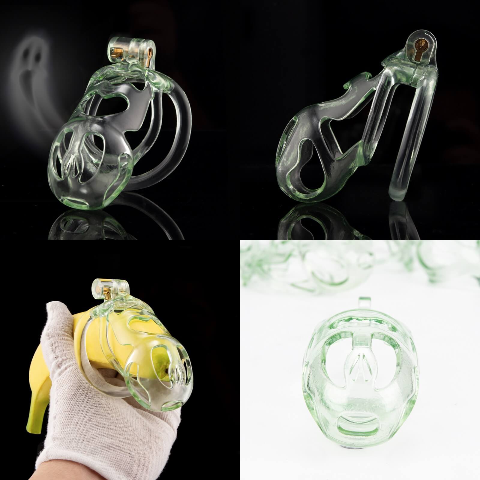 Ice Ghost Lightweight 3D Printed Chastity Cage - additional view 5