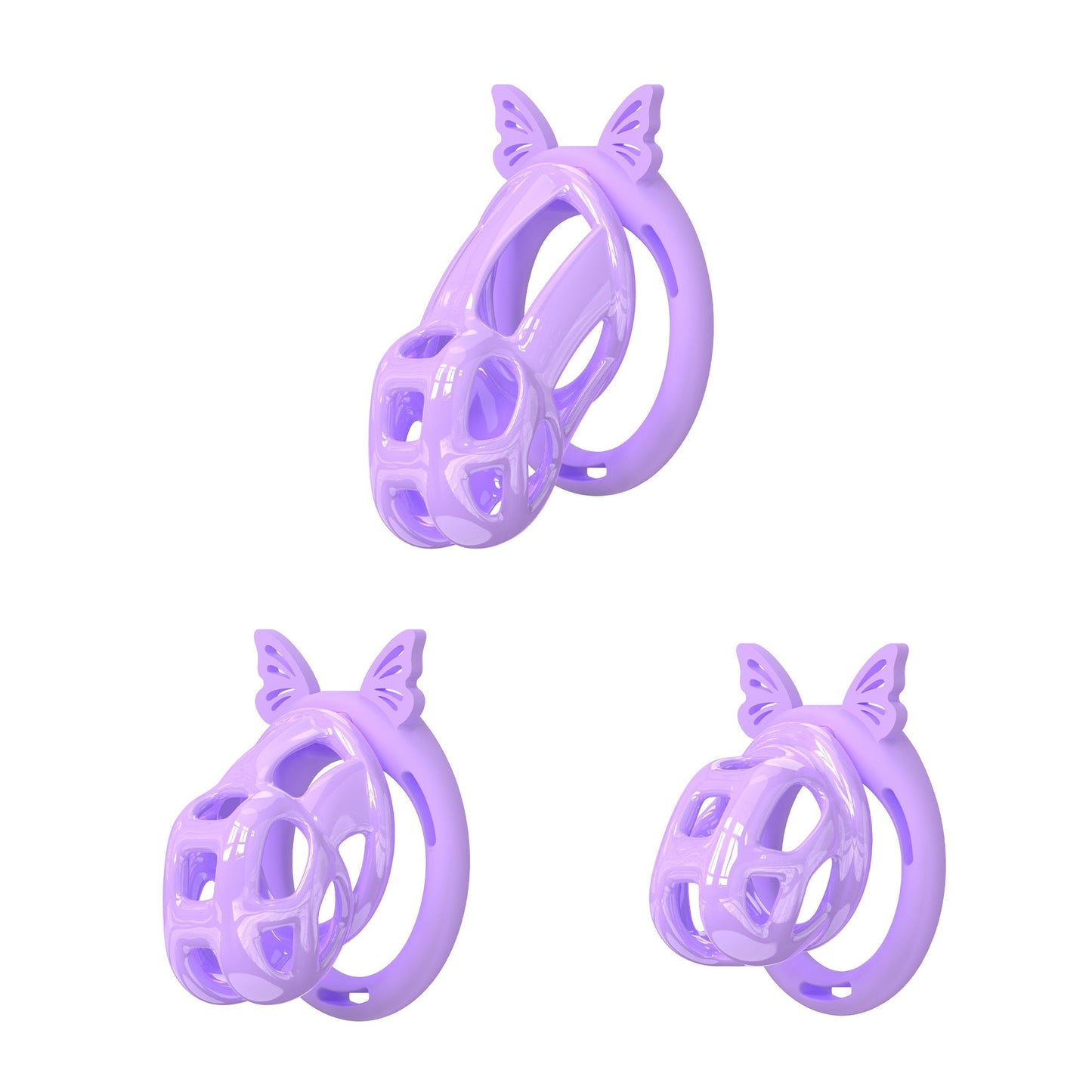 Invisible Cobra Chastity Cage With Silicone Ring 38