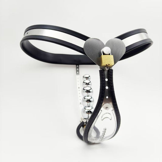 Keeper of Desire - Female Chastity Belt With Transparent Panel - 2