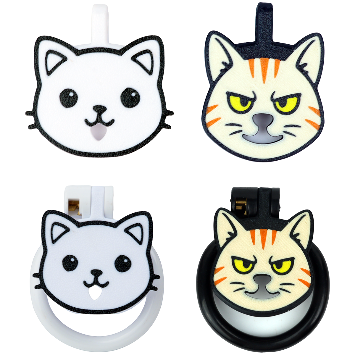 Kitten-Themed Flat Chastity Device
