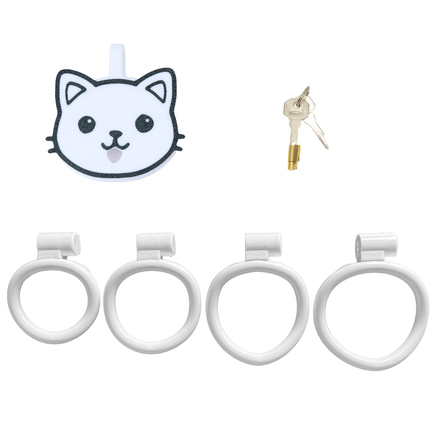 Kitten-Themed Flat Chastity Device