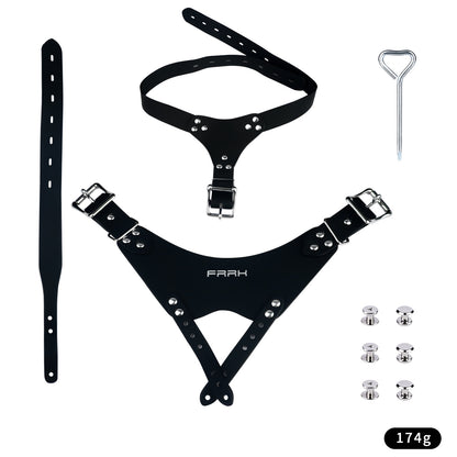 Leather Chastity Auxiliary Strap - 4