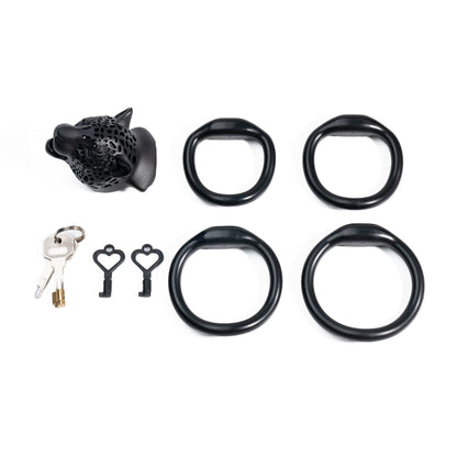 Leopard Head Male Chastity Device