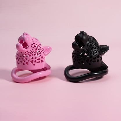 Leopard Head Male Chastity Device