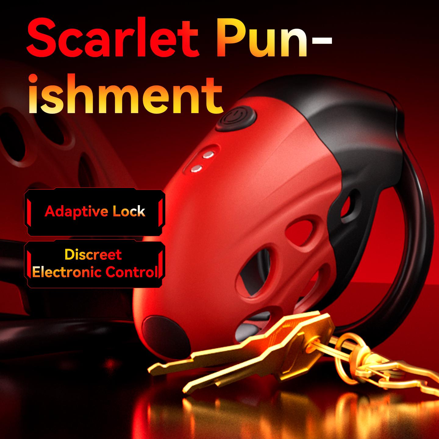 Retractable Electric Shock Vibrating Chastity Cage