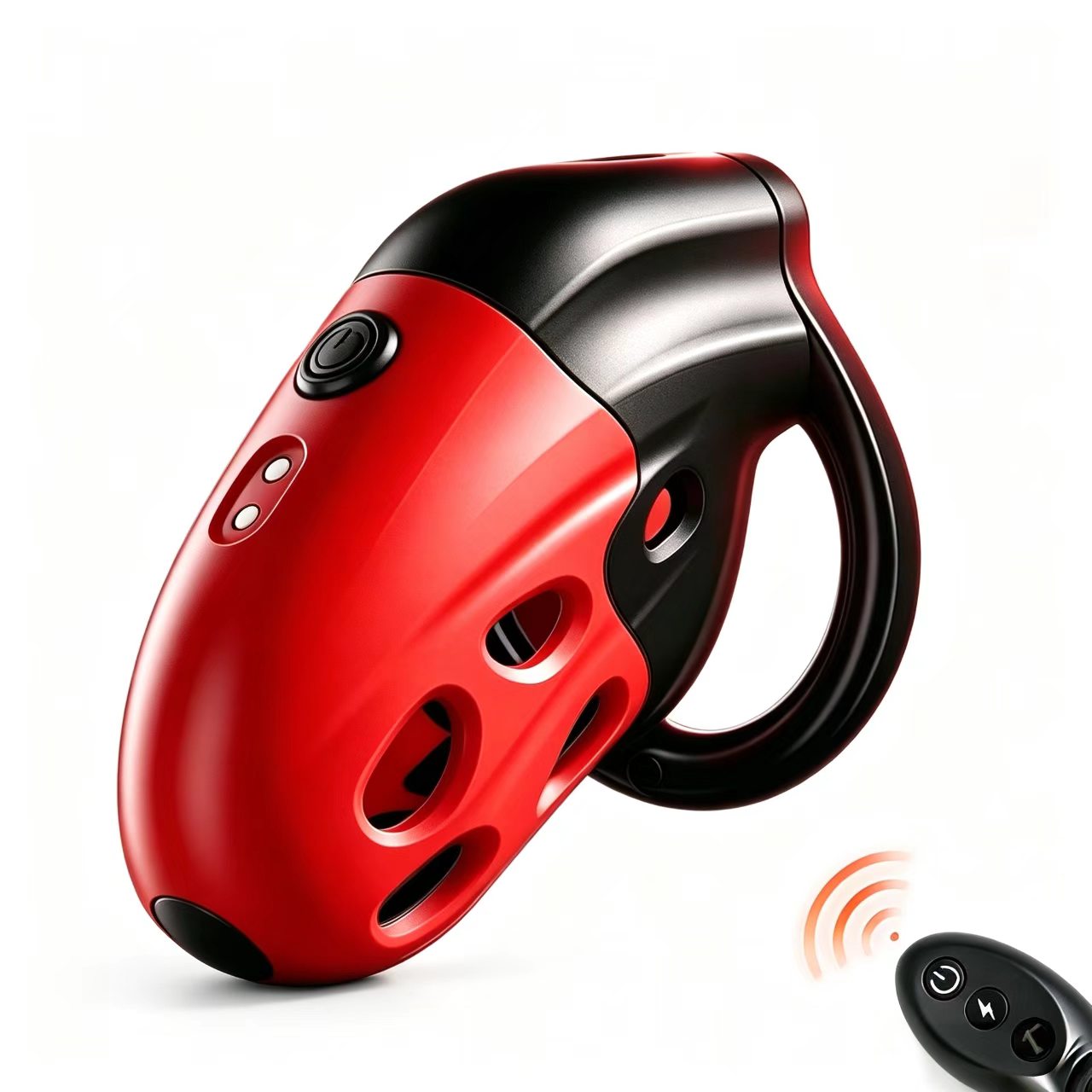 Retractable Electric Shock Vibrating Chastity Cage