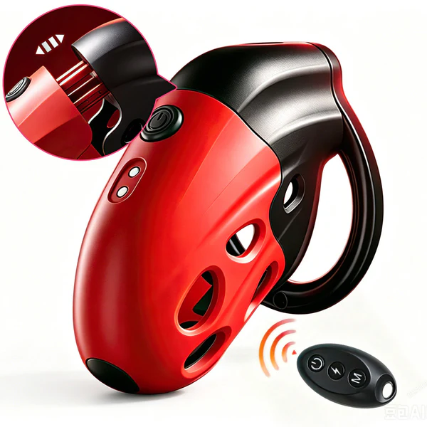 Retractable Electric Shock Vibrating Chastity Cage