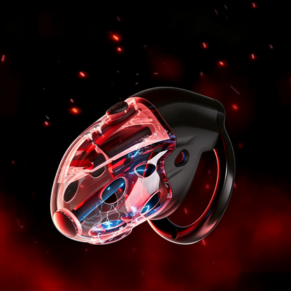Retractable Electric Shock Vibrating Chastity Cage