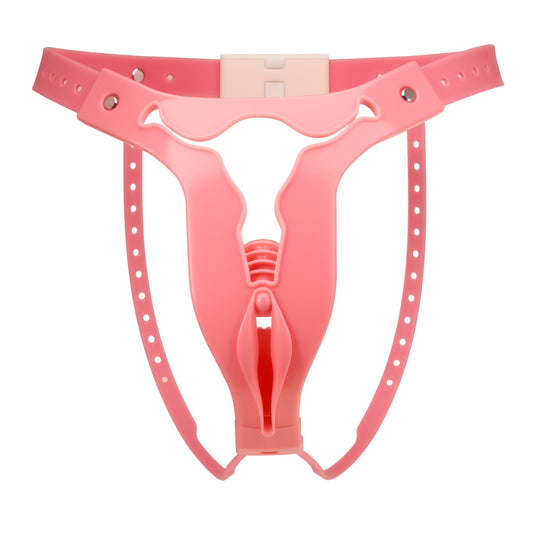 Pink Male Chastity Belt for Cross-Dressers