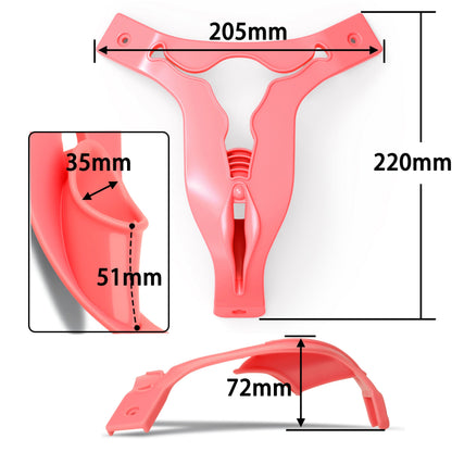 Pink Male Chastity Belt for Cross-Dressers