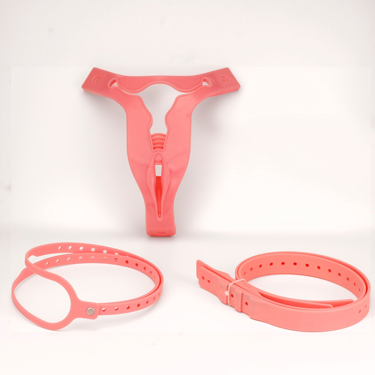 Pink Male Chastity Belt for Cross-Dressers