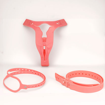 Pink Male Chastity Belt for Cross-Dressers