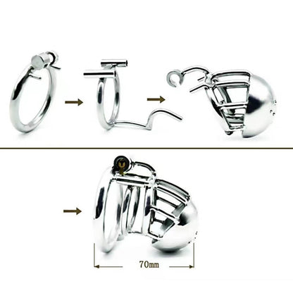 Male Through Hole PA Chastity Device