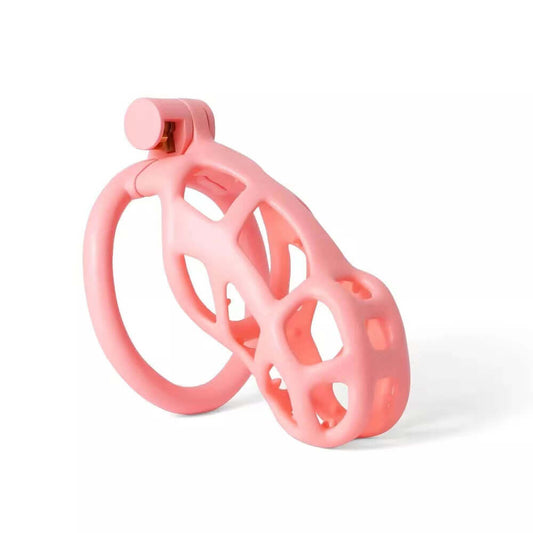 Spiked Pink Mamba Chastity Cage