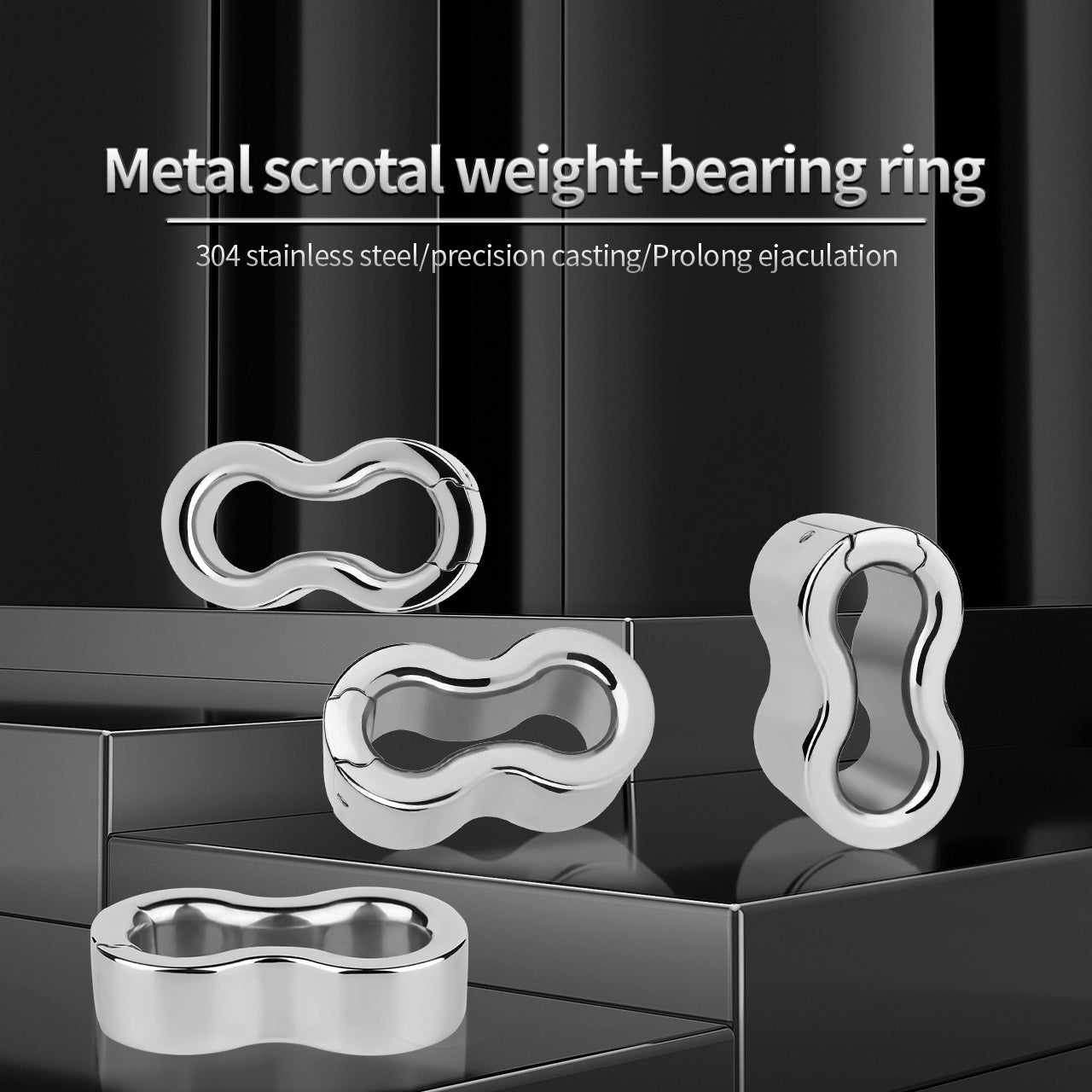 Stainless Steel Ball Stretcher Weight Ring