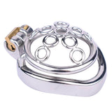 New Metal Welded Circles Chastity Cage