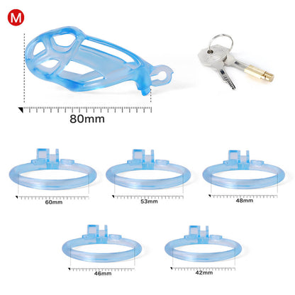 Desigh Ice Vision Blue Cobra Chastity Cage