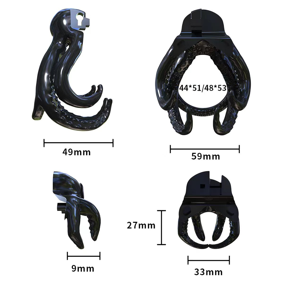 Single-Eye Octopus Male Chastity Cage