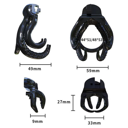 Single-Eye Octopus Male Chastity Cage