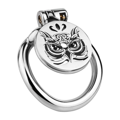 Owl Flat Chastity Cage - 5