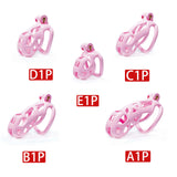 Pink Cobra Chastity Cage Kit 1.77 to 4.13 inches Long