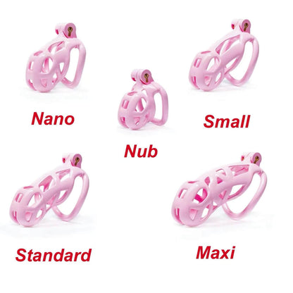 Nub Pink Cobra Male Chastity Cage