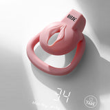 JEUSN Pink Flat Chastity Cage