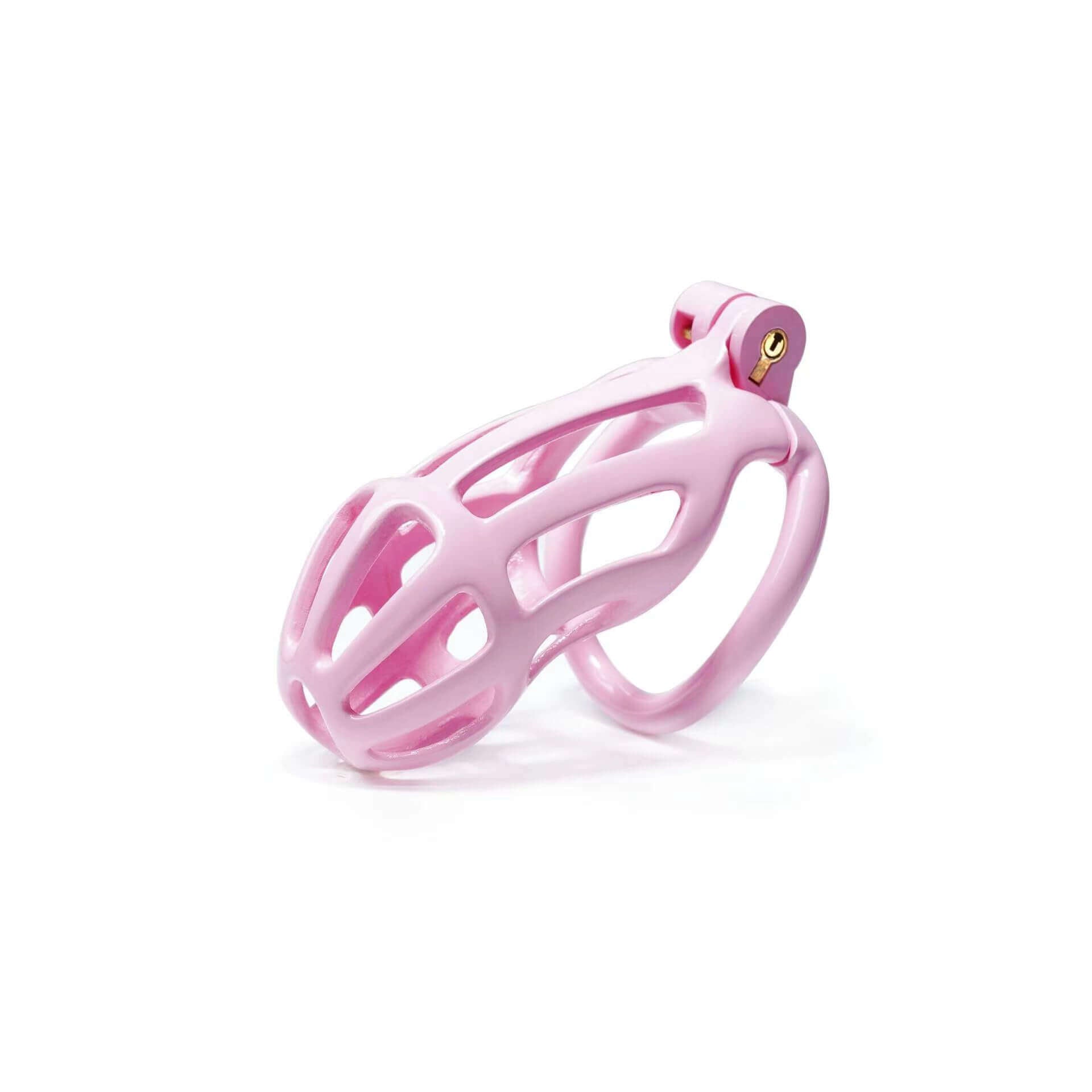 Pink Stripe Cobra Chastity Cage Kit 1.77 To 4.13 Inches Long - additional view 6