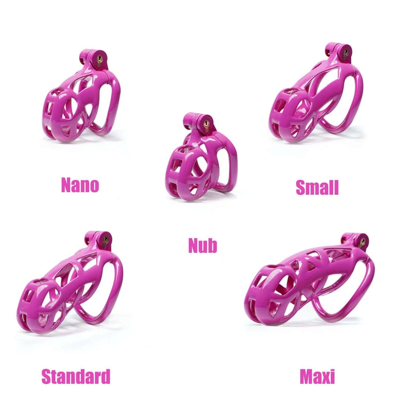 Nub Purple Cobra Male Chastity Cage