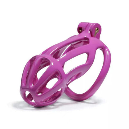 Purple Stripe Cobra Chastity Cage Kit 1.77 To 4.13 Inches Long