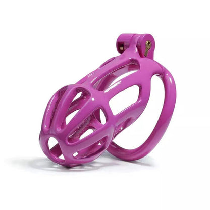 Purple Stripe Cobra Chastity Cage Kit 1.77 To 4.13 Inches Long