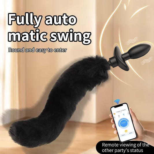 QIUI Shake Tail Shock Butt Plug Remotely
