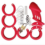 CB6000S Silicone Chastity Cage Red