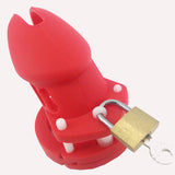 CB6000S Silicone Chastity Cage Red