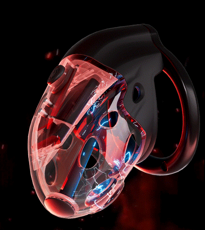 Retractable Electric Shock Vibrating Chastity Cage