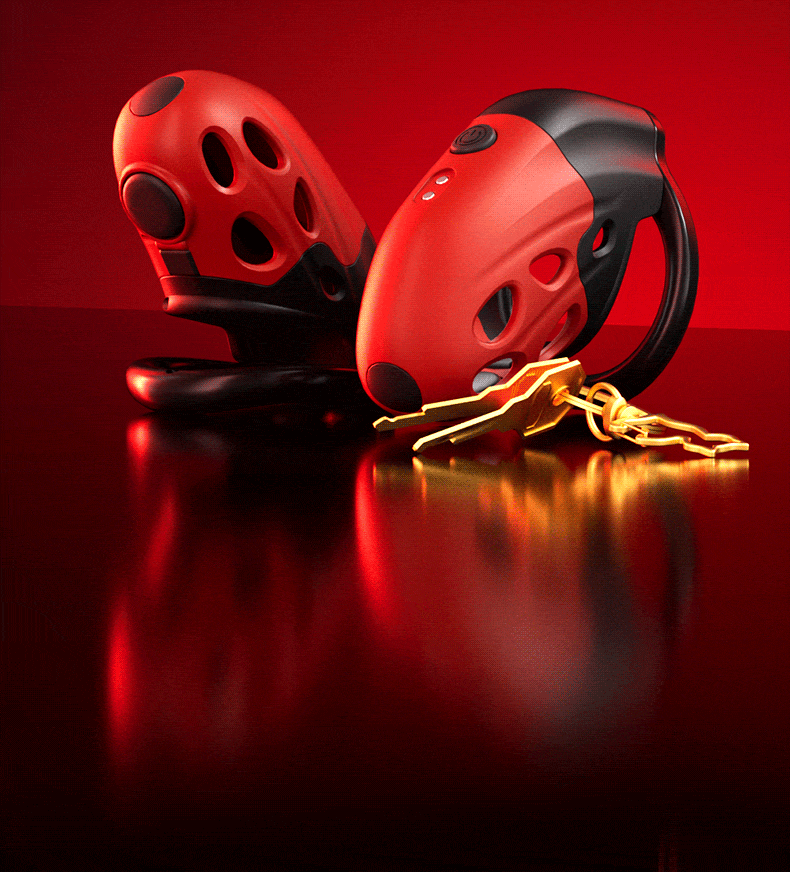 Retractable Electric Shock Vibrating Chastity Cage