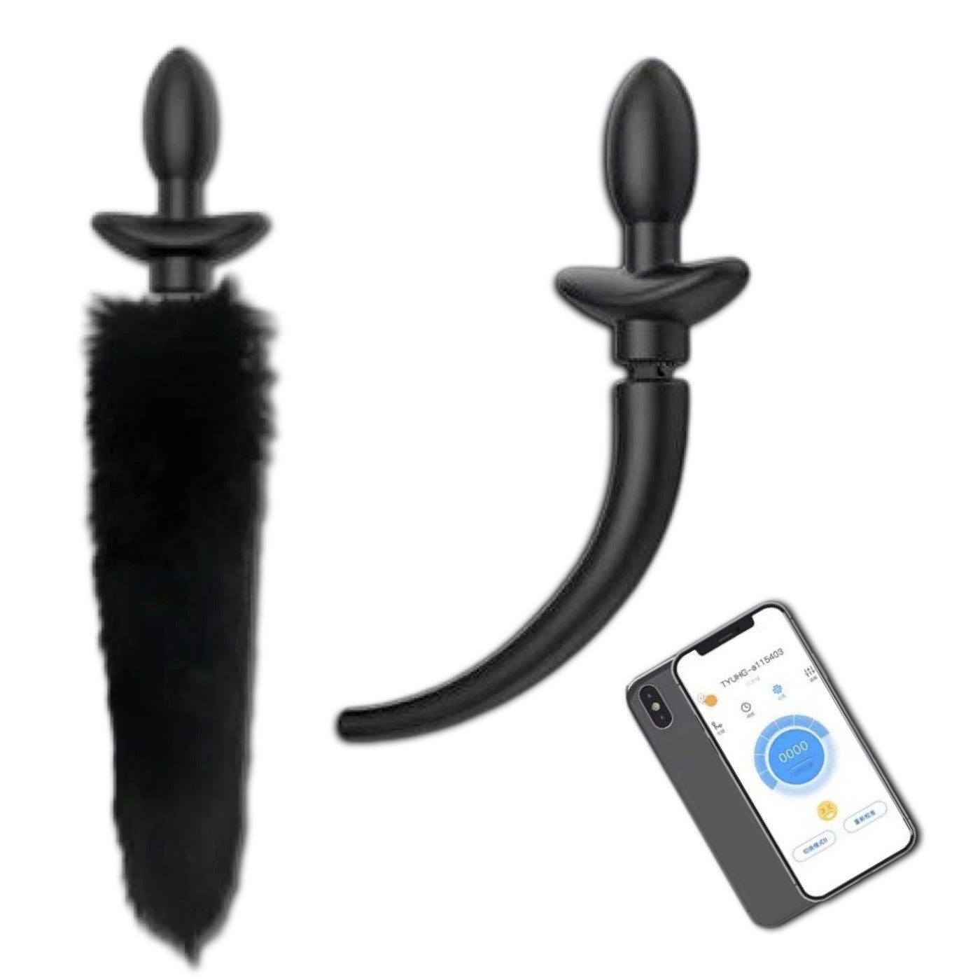 QIUI Shake Tail Shock Butt Plug Remotely
